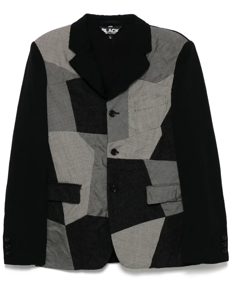 Comme des Garçons Sakko mit Kontrasteinsätzen - Schwarz Schwarz