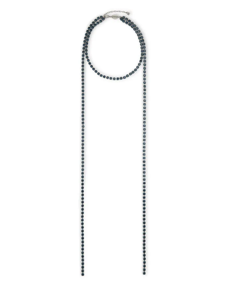 Dsquared2 Halskette mit Kristallperlen - Silber Silber