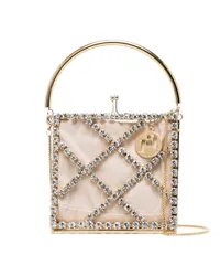 Rosantica Mini-Tasche mit Kristallen Gold