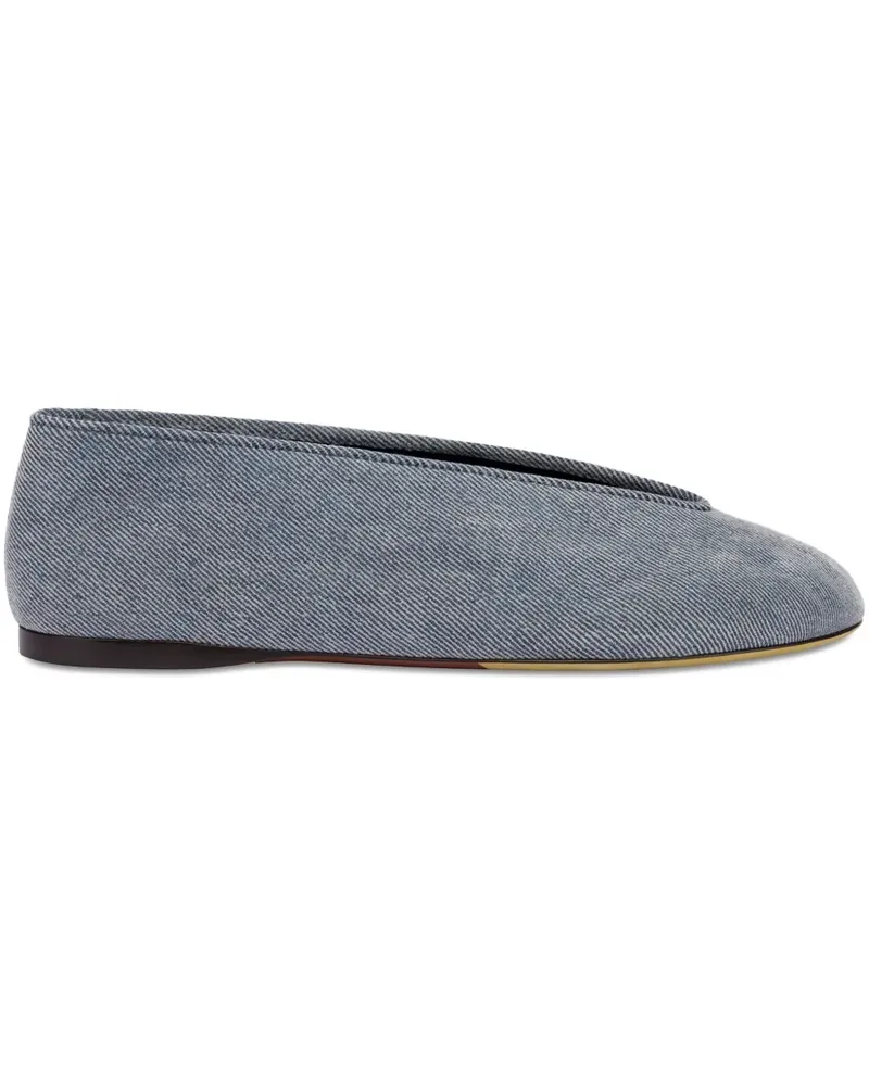 Moschino Ballerinas aus Denim - Blau Blau