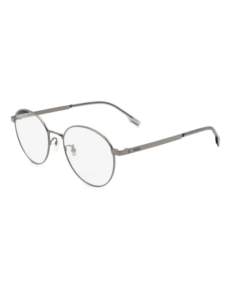 HUGO BOSS Brille mit rundem Gestell - Grau Grau