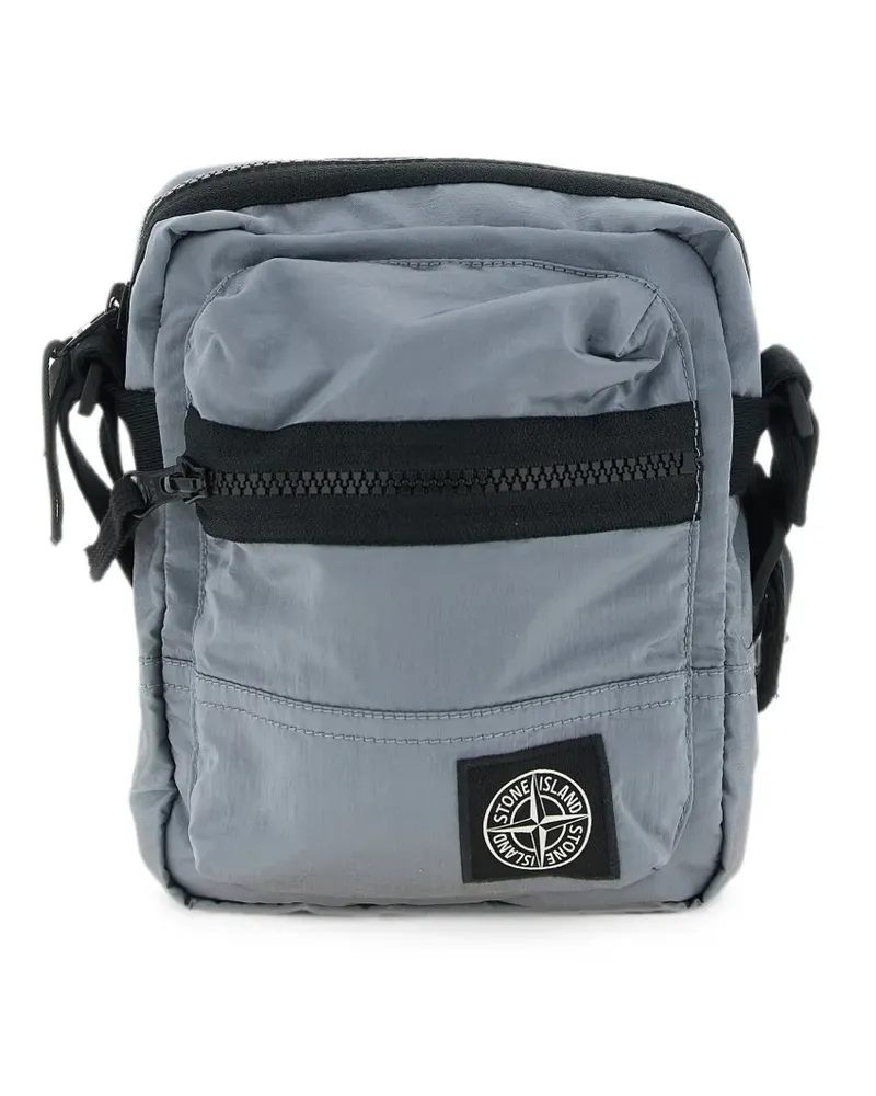 Stone Island Compass logo-patch shoulder bag - Grau Grau
