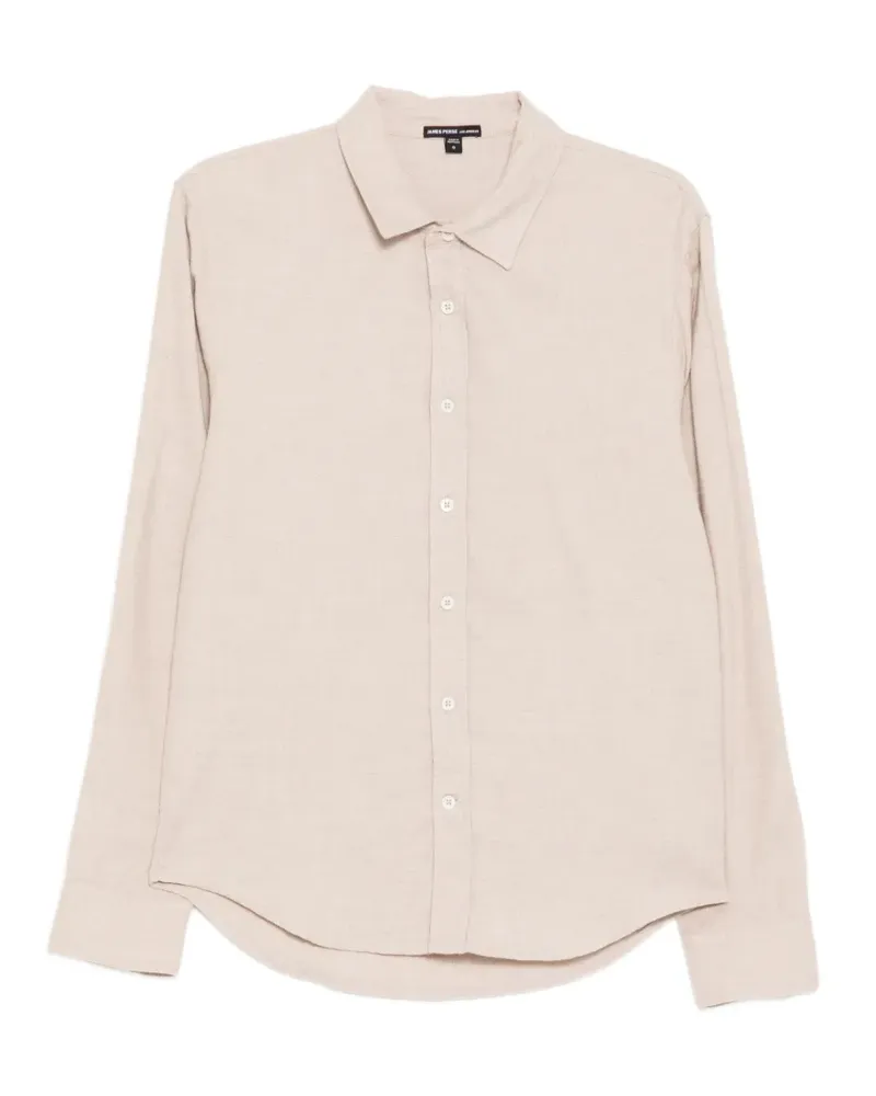 James Perse Refined Flanellhemd - Nude Nude