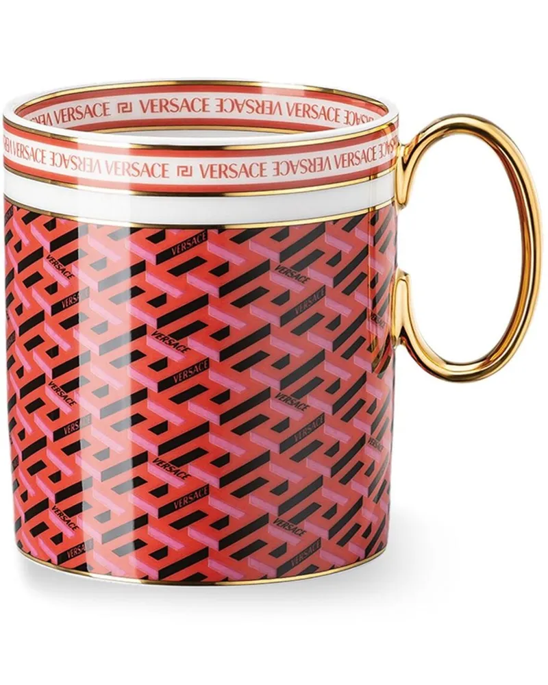 Versace La Greca Signature Tasse - Rot Rot