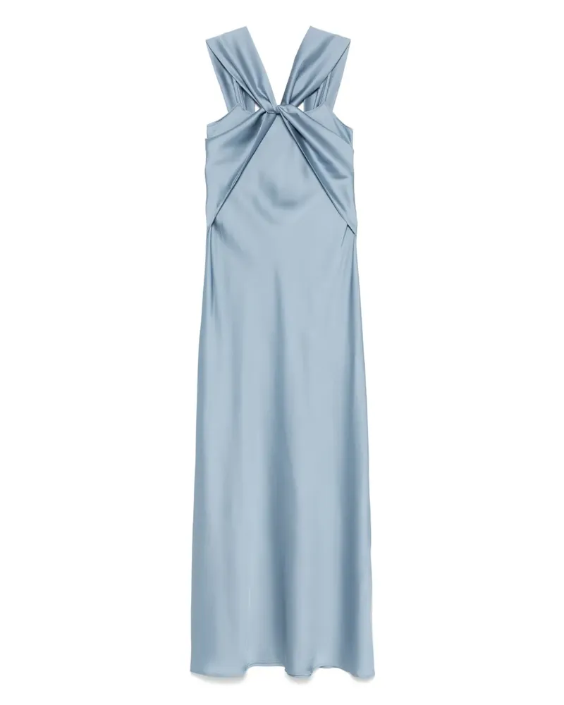 D.EXTERIOR Abendkleid aus Satin - Blau Blau