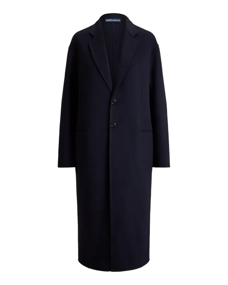 Ralph Lauren Einreihiger Mantel - Blau Blau