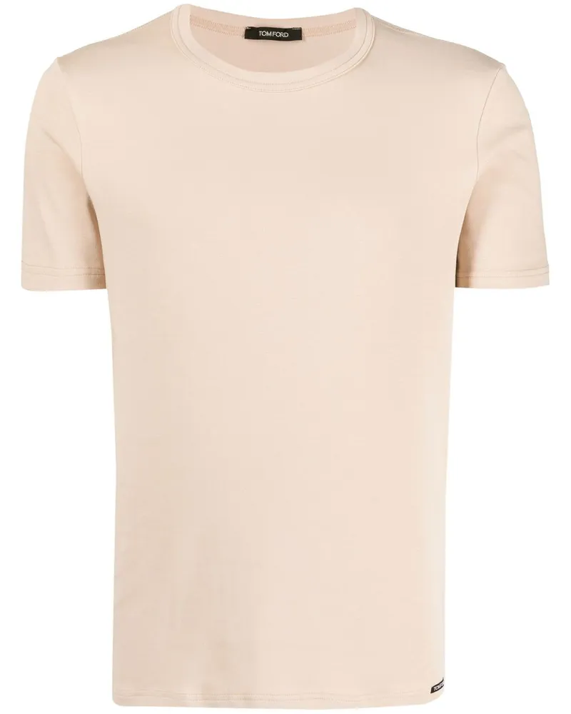 Tom Ford T-Shirt mit rundem Ausschnitt - Nude Nude