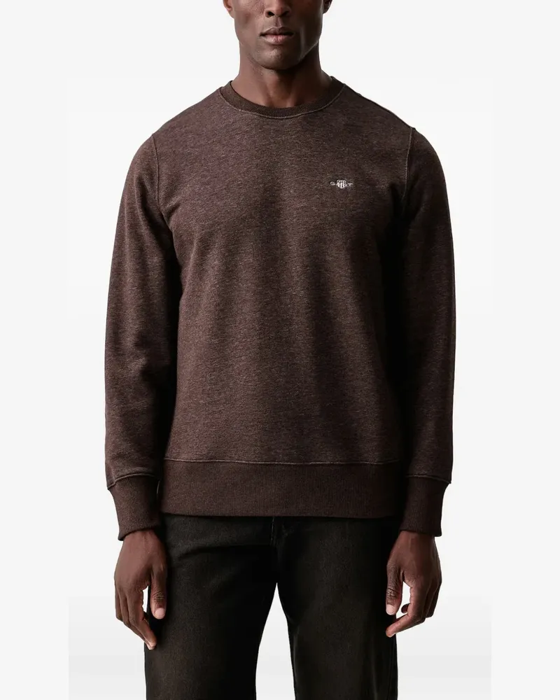 Gant Pullover mit rundem Ausschnitt - Braun Braun