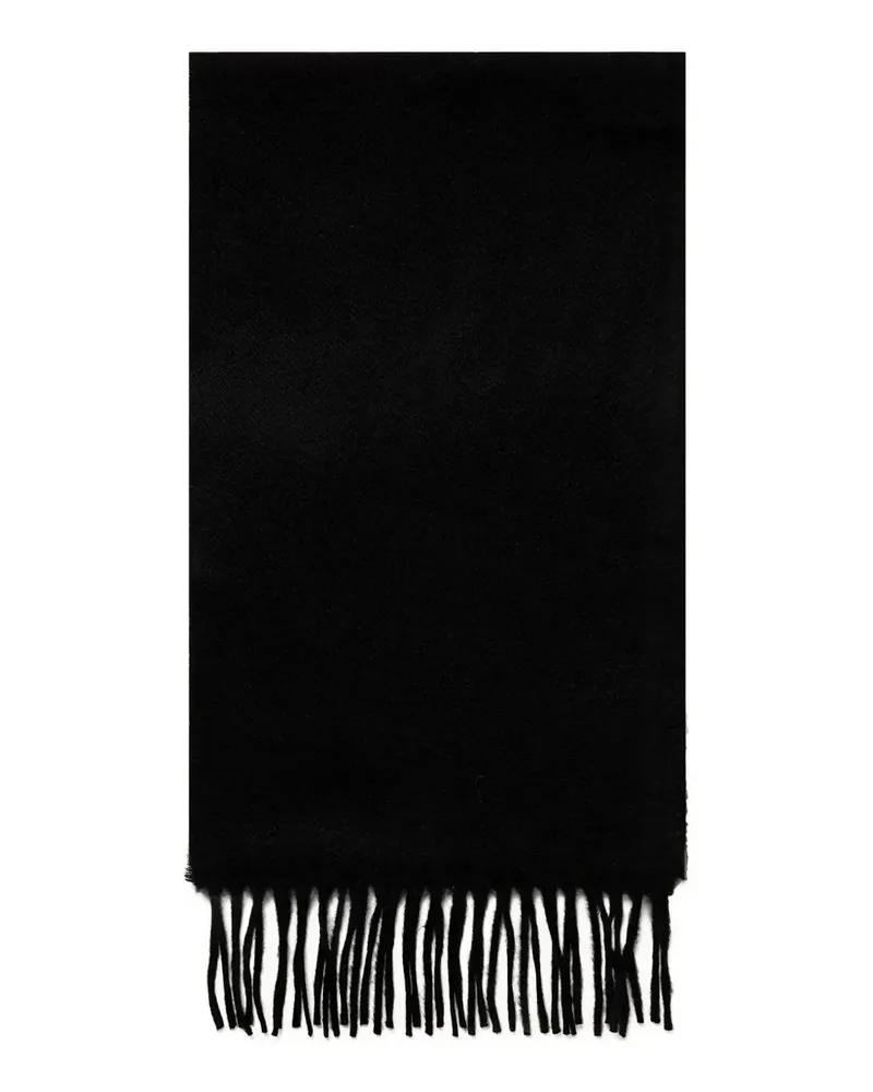Sunspel fringed-hem scarf - Schwarz Schwarz