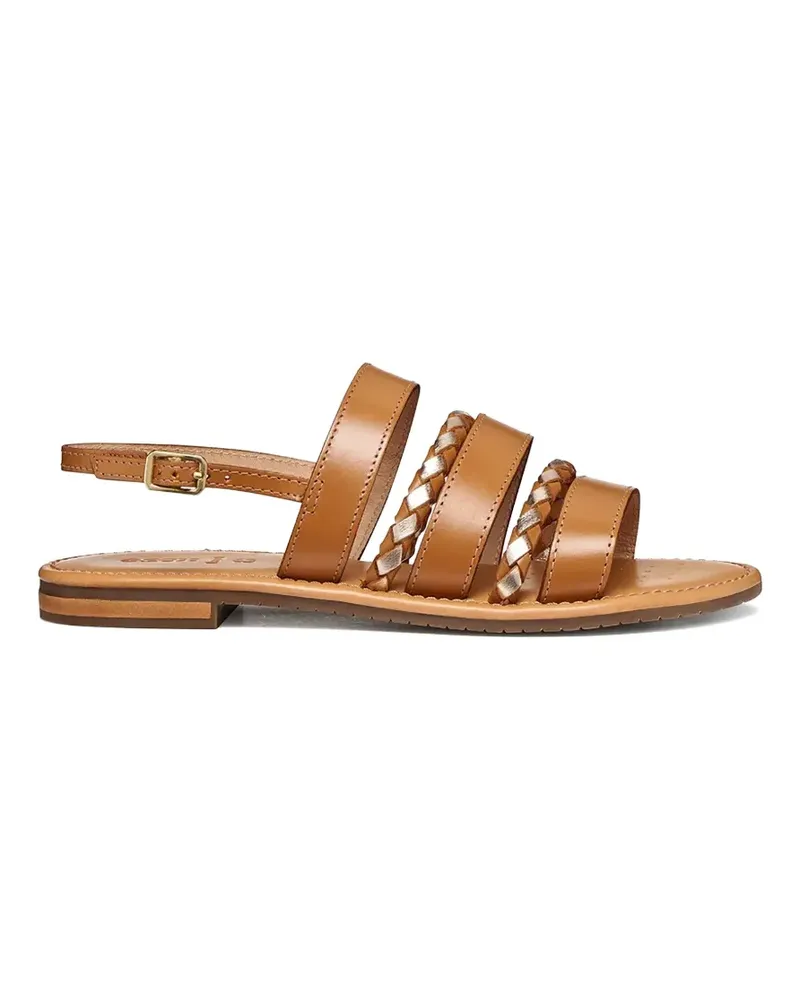 Geox Sozy S braided multi-strap sandals - Nude Nude