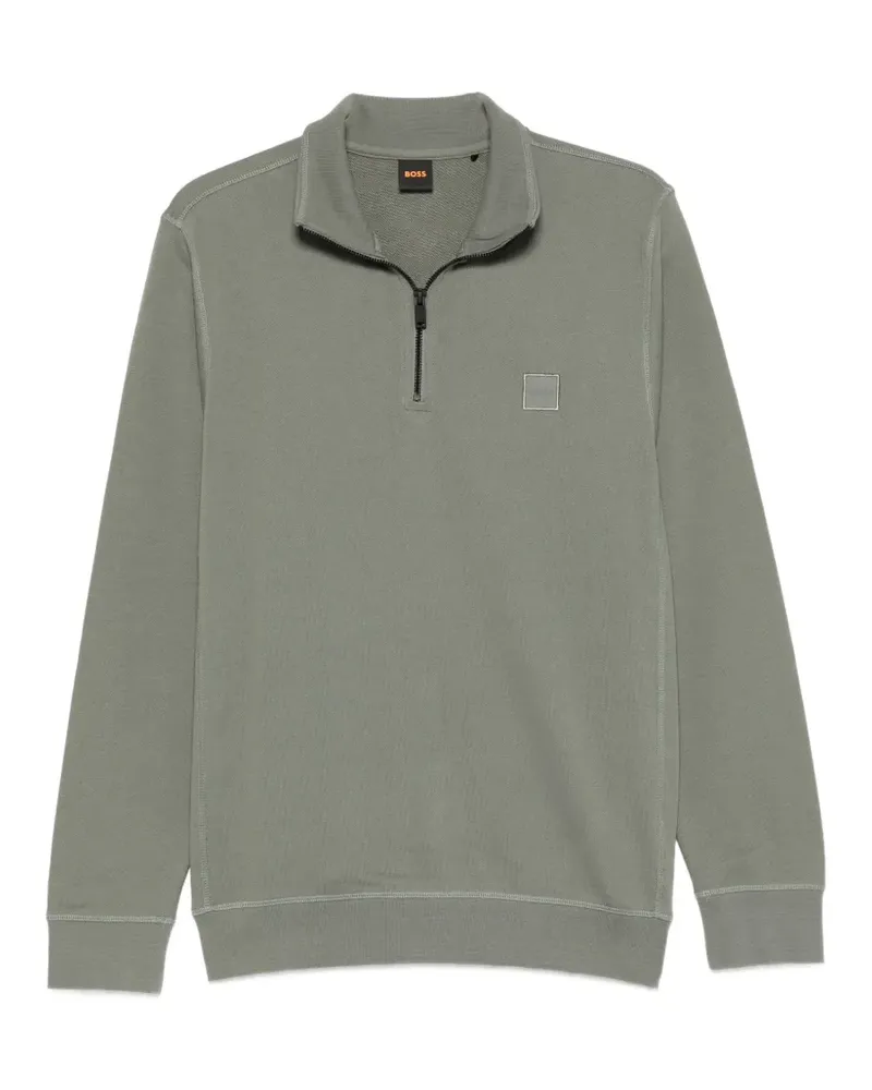 HUGO BOSS Sweatshirt mit Reißverschluss - Grau Grau