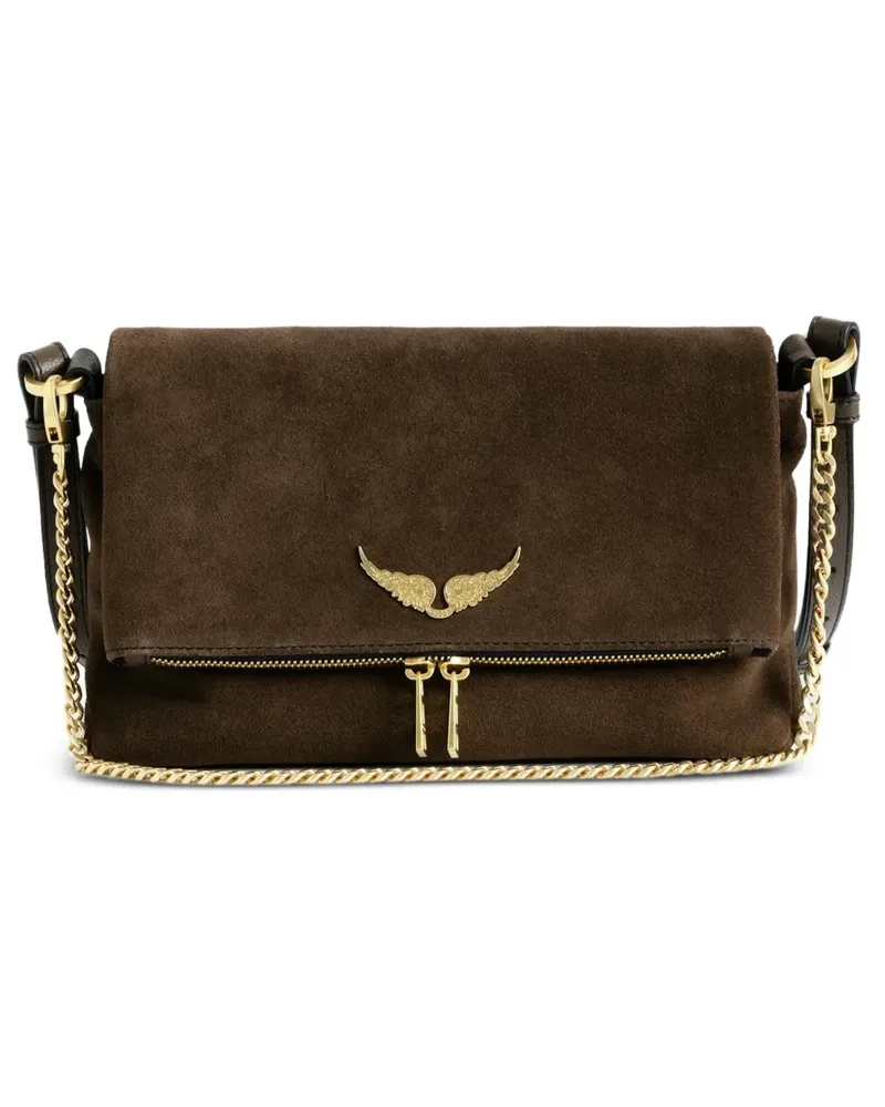 Zadig & Voltaire Rocky II Tasche aus Wildleder - Braun Braun