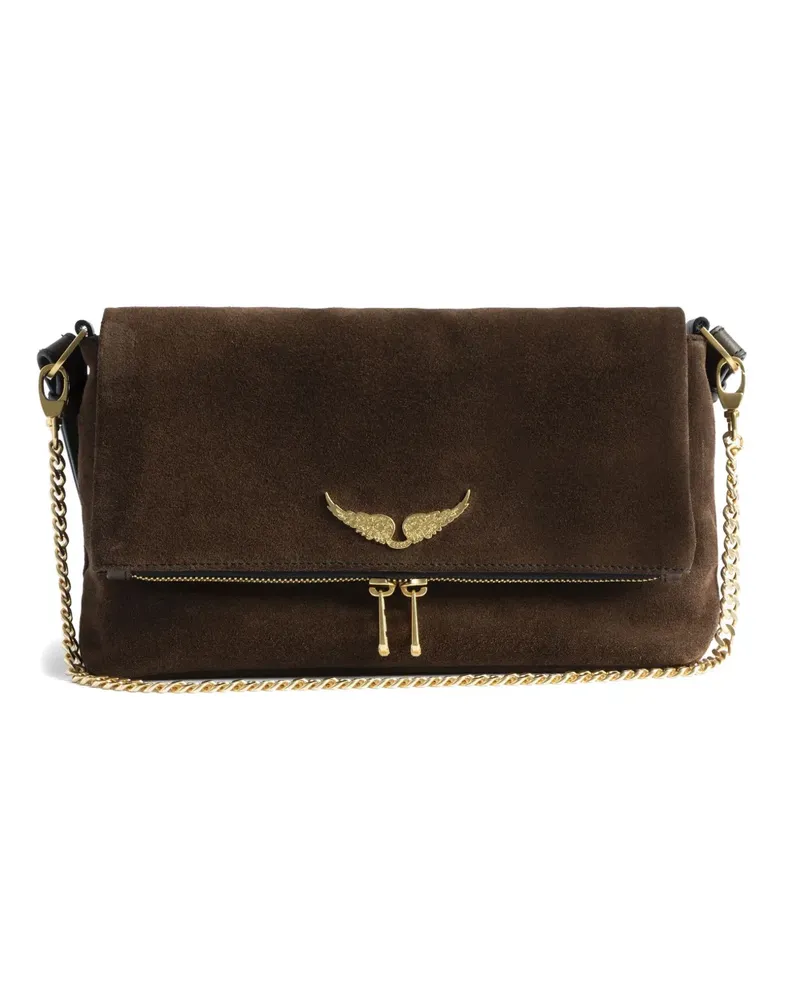 Zadig & Voltaire Rocky II Satchel-Tasche mit Flügel-Detail - Braun Braun