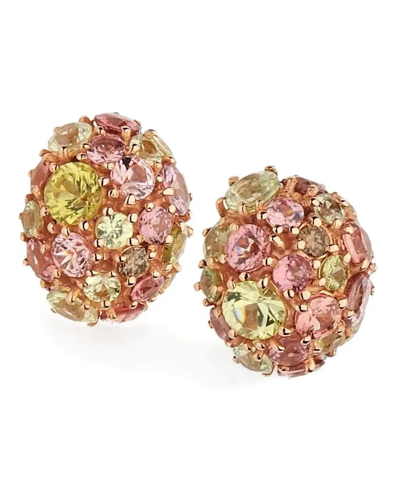 BRUMANI 18kt Bubbles Weißgoldohrringe mit Schmuckstein Gold