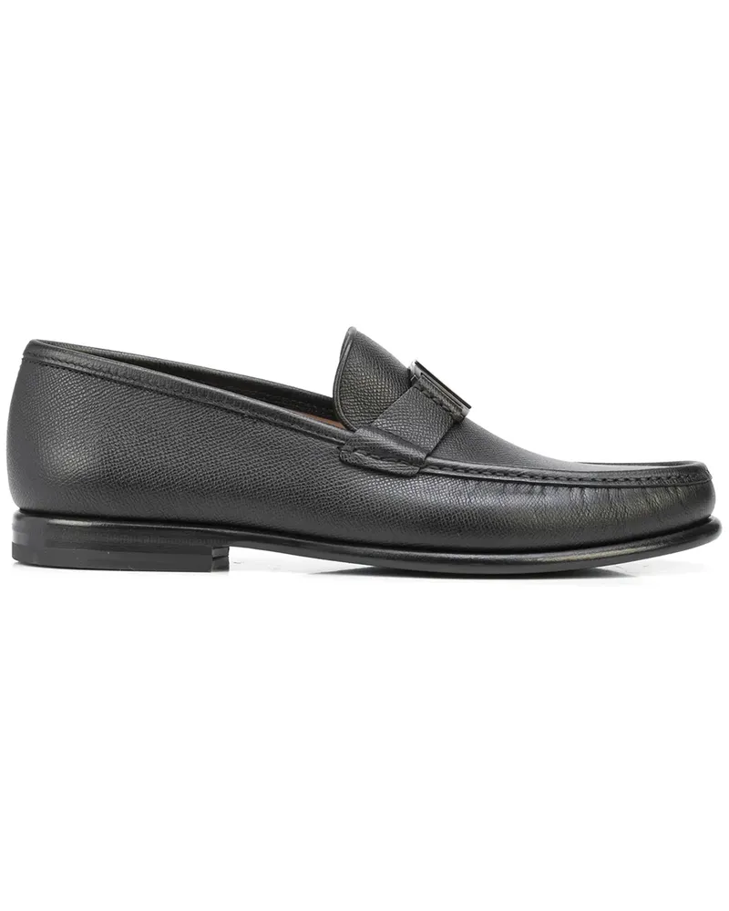 Ferragamo Loafer mit Logo-Gravur - Schwarz Schwarz