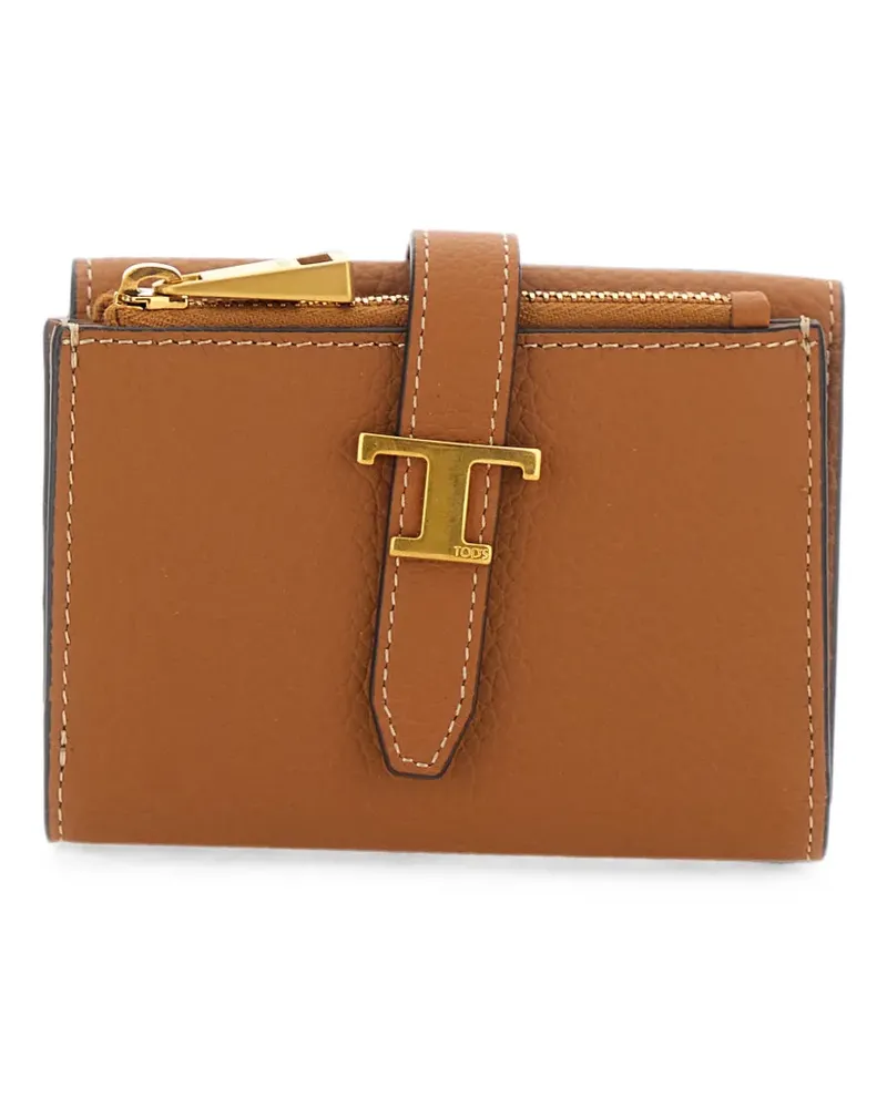 TOD'S T-detail wallet - Braun Braun