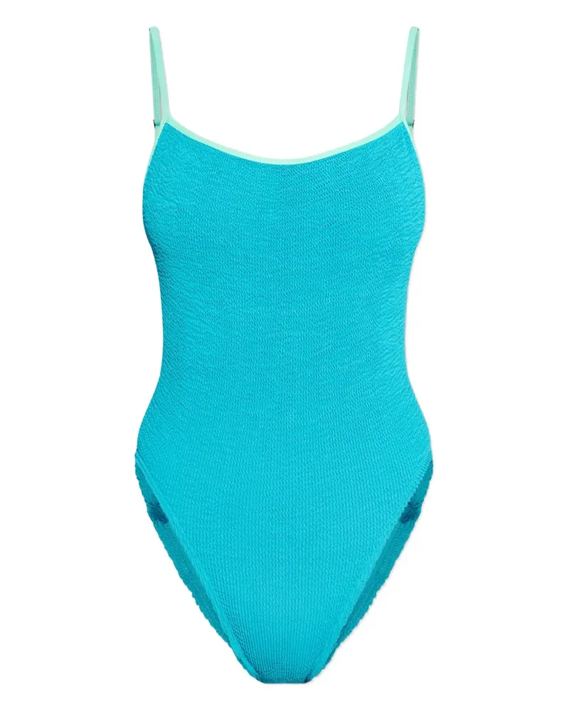 bond-eye Contrast swimsuit - Blau Blau