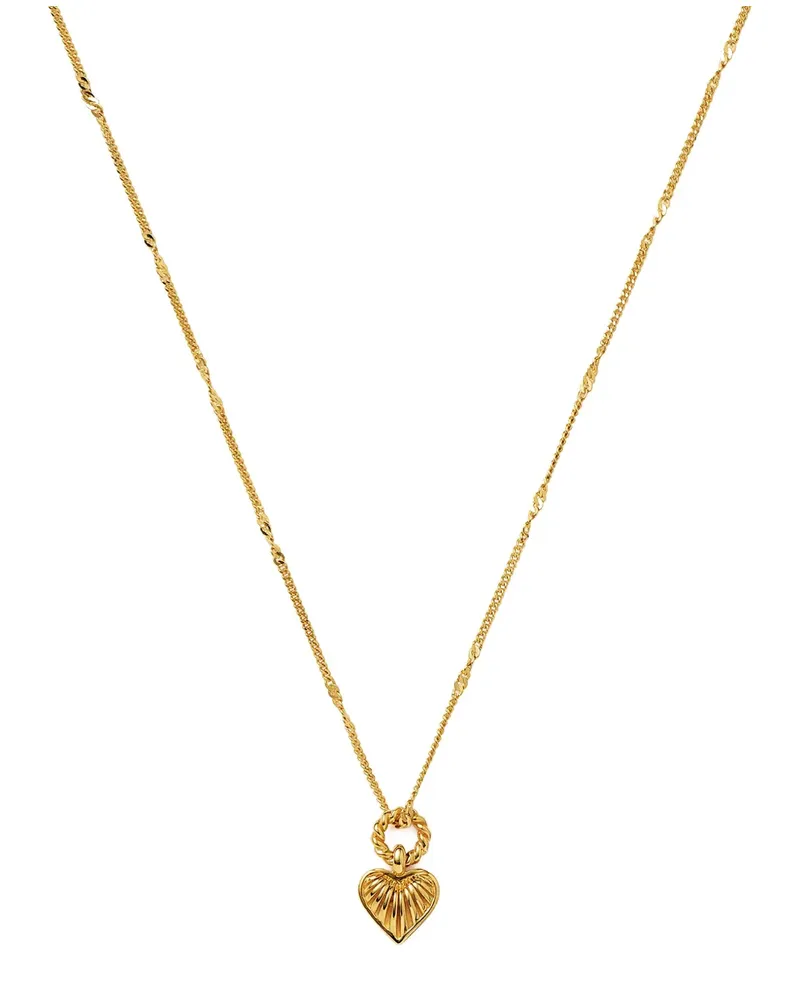 Missoma ridge heart necklace - Gold Gold