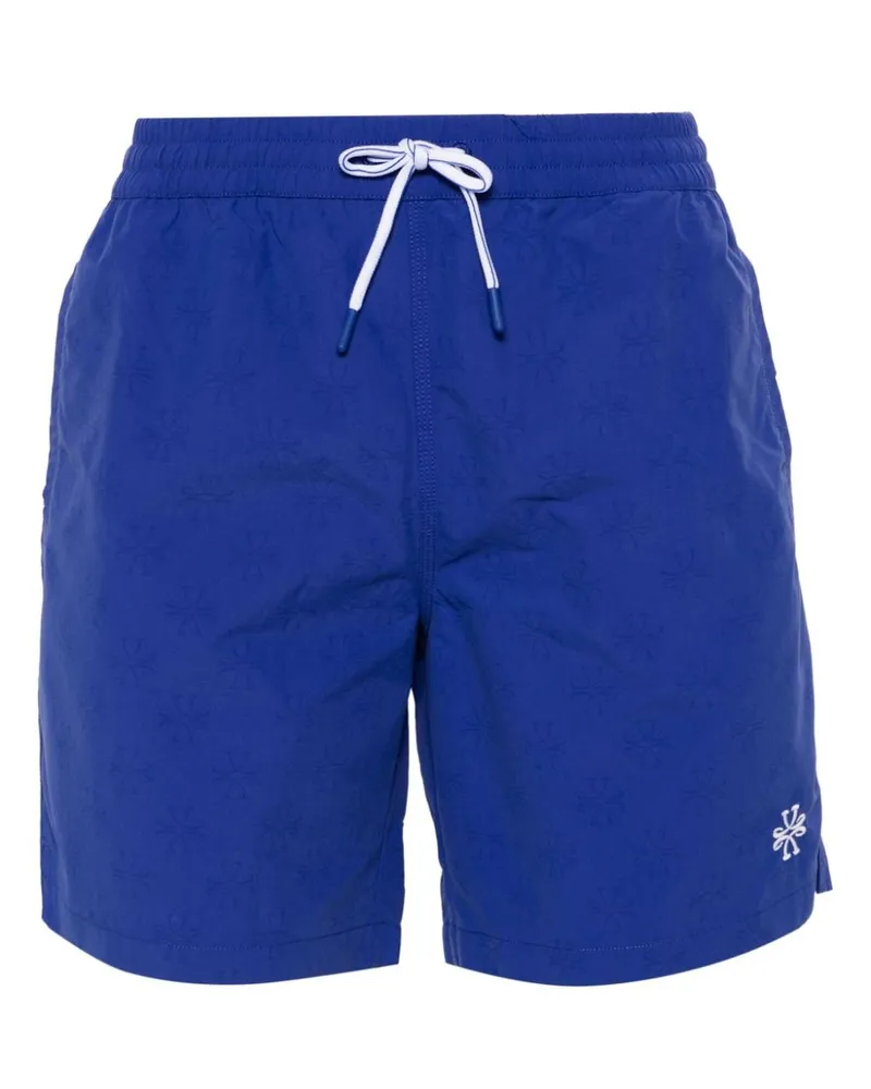 Jacob Cohën Badeshorts mit Kordelzug - Blau Blau