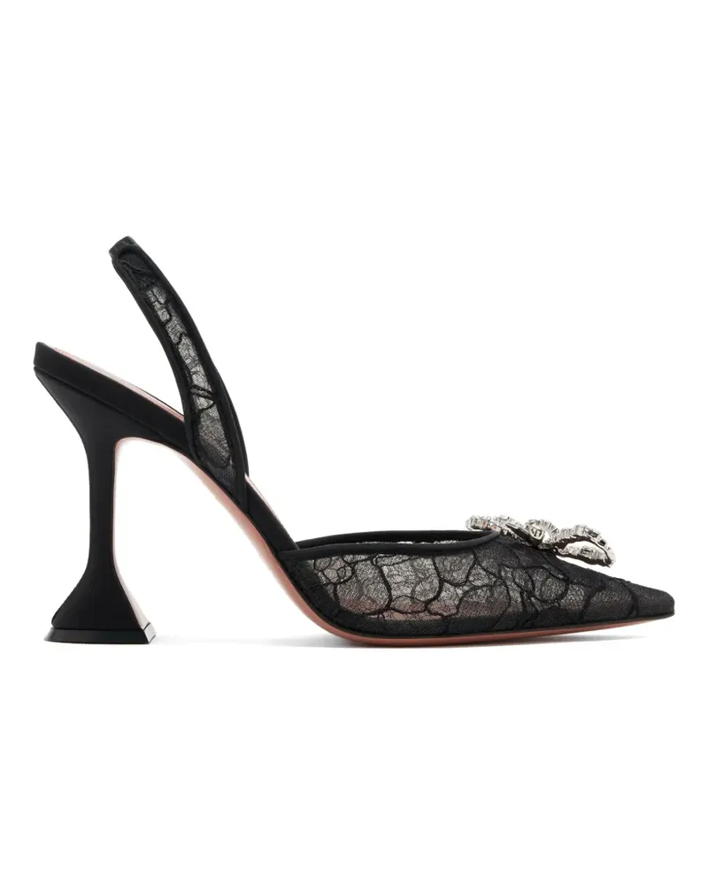 Amina Muaddi Rosie Pumps 95mm - Schwarz Schwarz