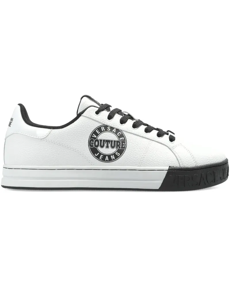 Versace Jeans Sneakers mit Logo-Print - Weiß Weiß