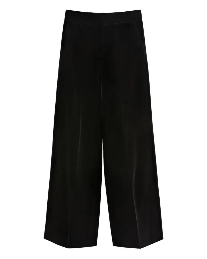 Valentino Garavani Hose aus Samt - Schwarz Schwarz