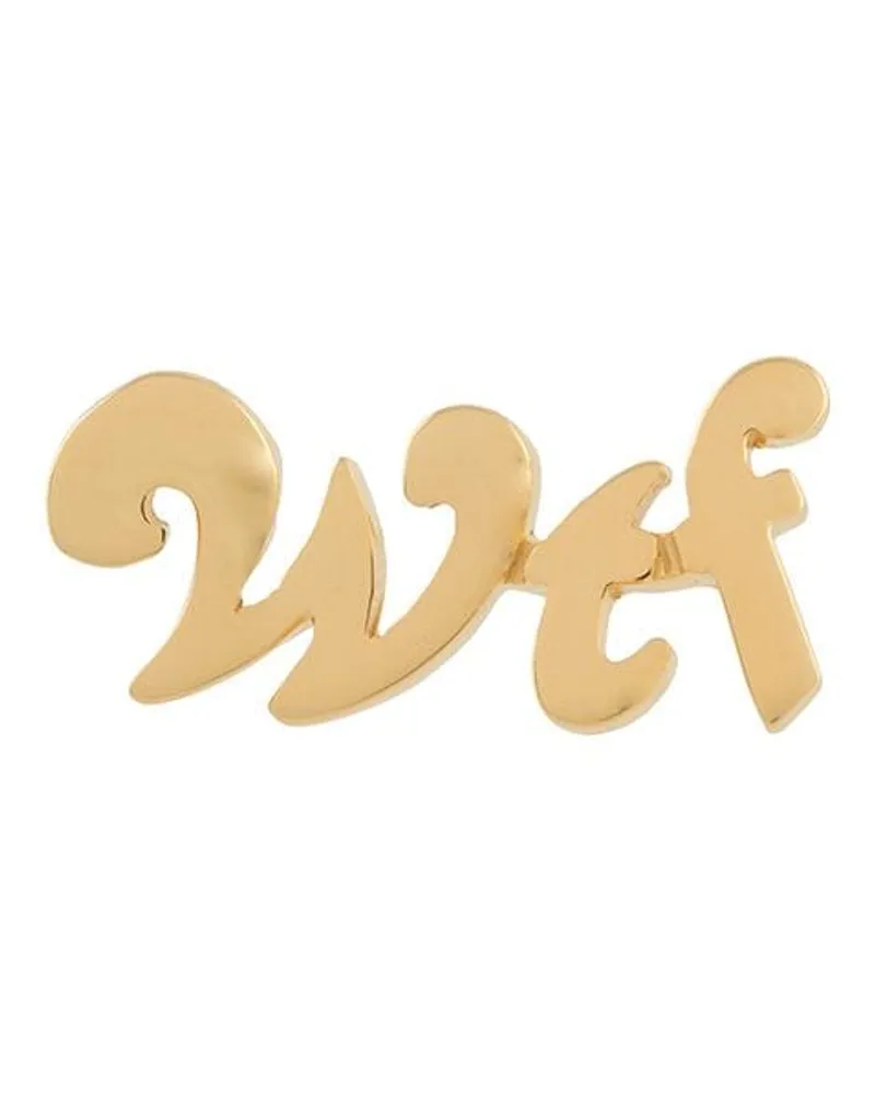 True Rocks WTF' Ohrstecker - Gold Gold