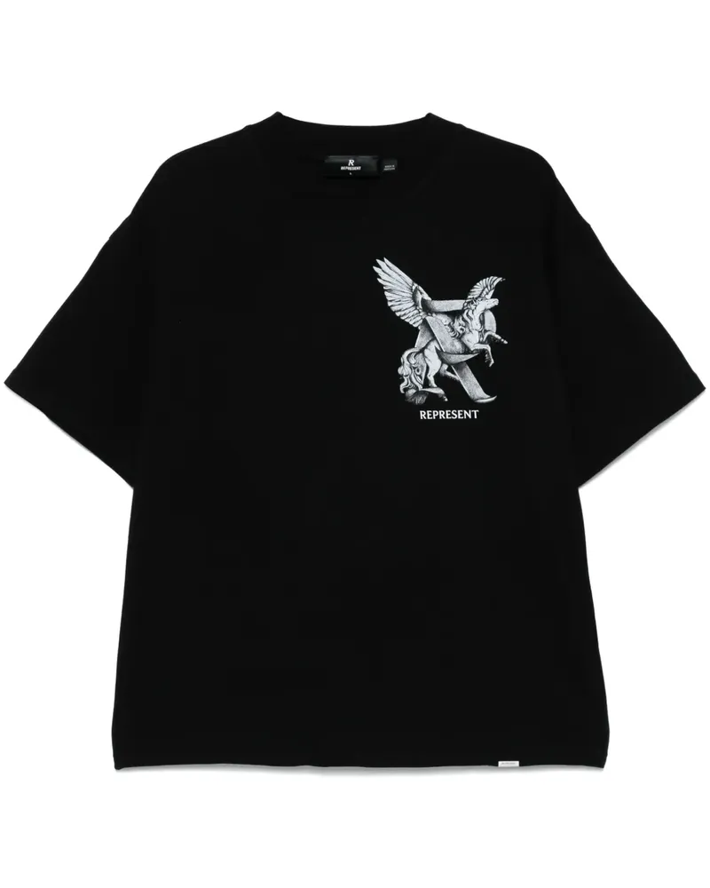REPRESENT Elegance in Motion T-Shirt - Schwarz Schwarz