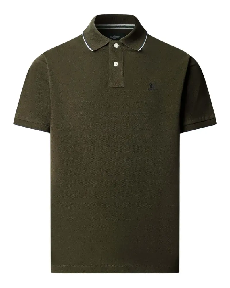 Hackett Heritage Poloshirt aus Baumwolle mit kontrastierendem Kantenbesatz - Grün Grün