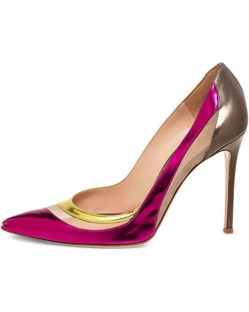Gianvito Rossi Pre-owned Spitze Metallic-Pumps 100mm - Rosa Rosa