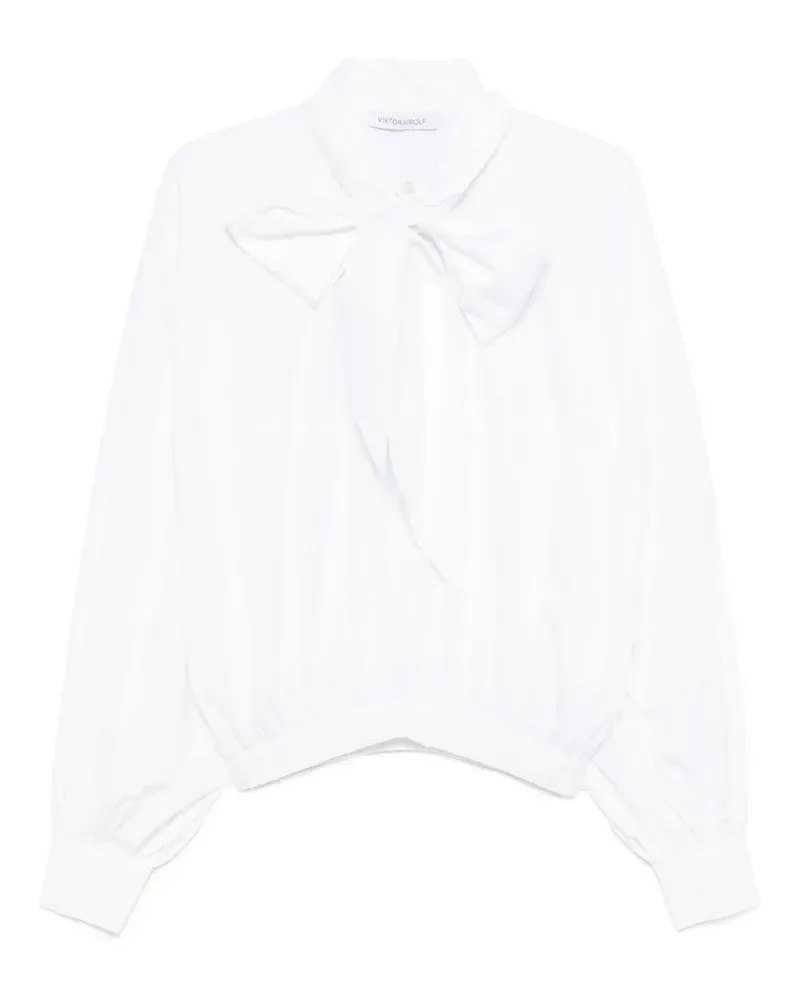 Viktor & Rolf Bluse mit Schleife - Weiß Weiß
