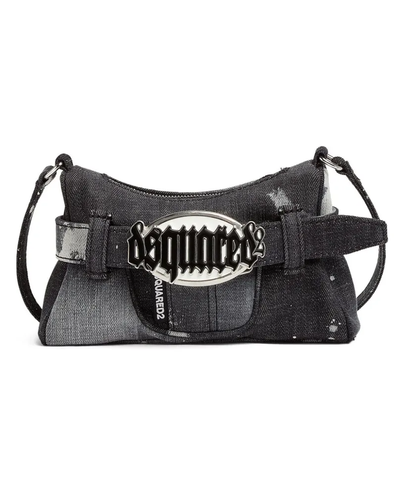 Dsquared2 Mini Gothic Umhängetasche - Schwarz Schwarz