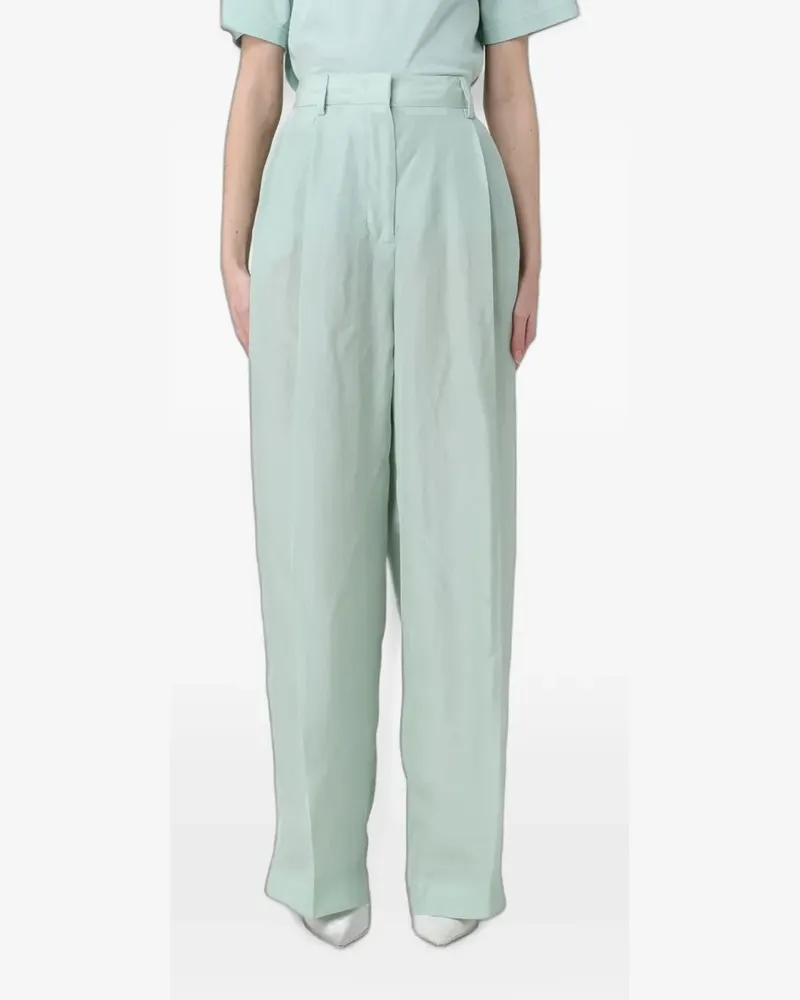 Fabiana Filippi pleated palazzo pants - Grün Grün