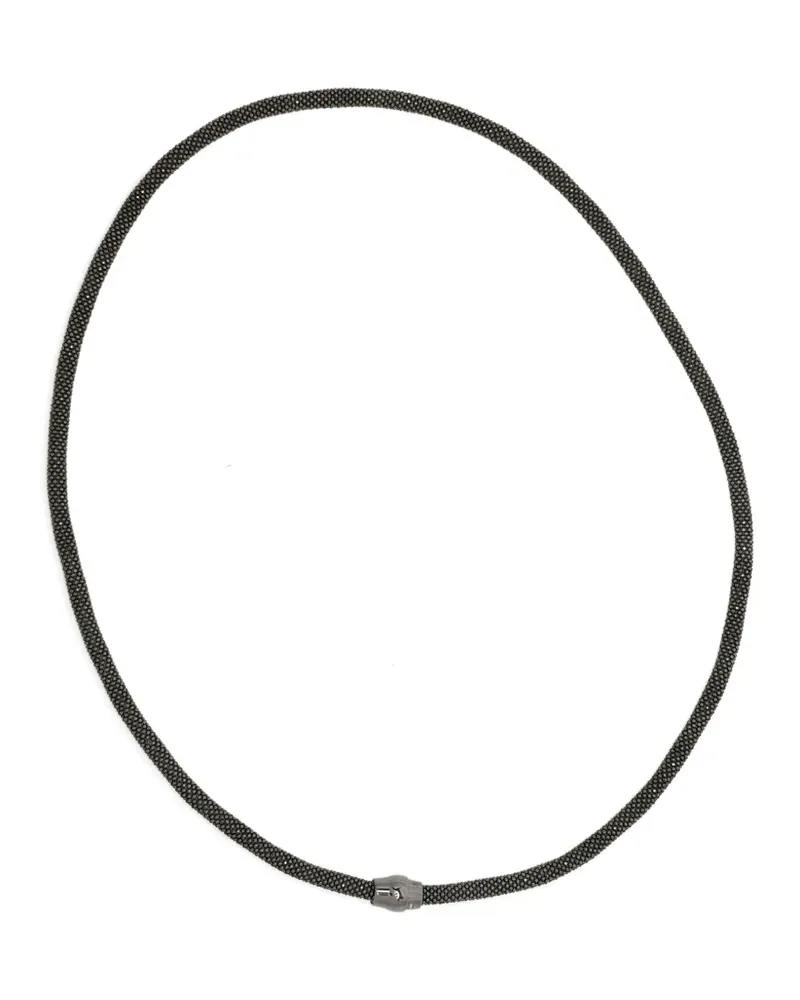 Giorgio Armani tubular necklace - Schwarz Schwarz