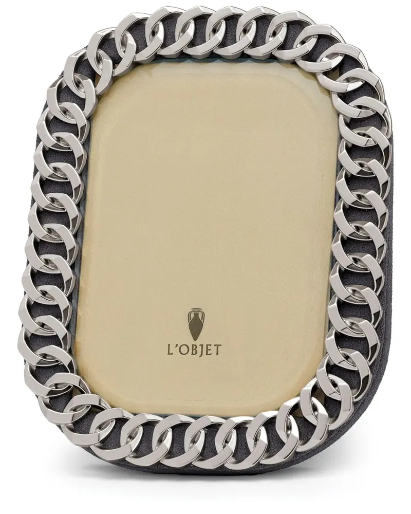 L’OBJET Cuban Link Bilderrahmen (10cm x 15cm) - Silber Silber