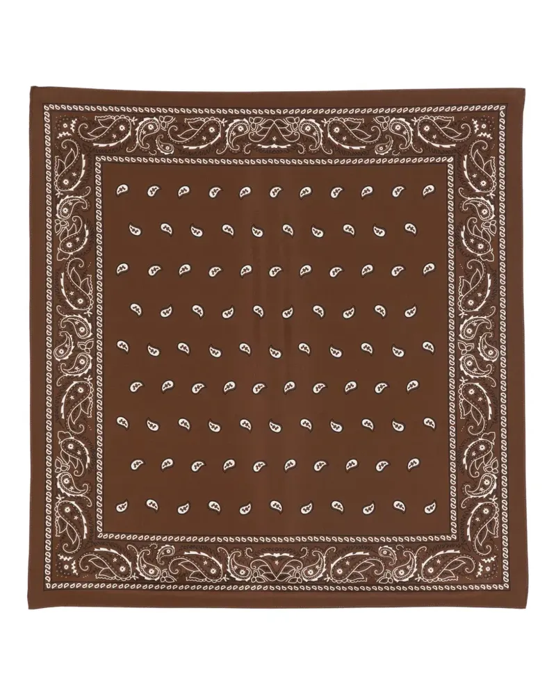 P.A.R.O.S.H. Schal mit Paisleymuster - Braun Braun