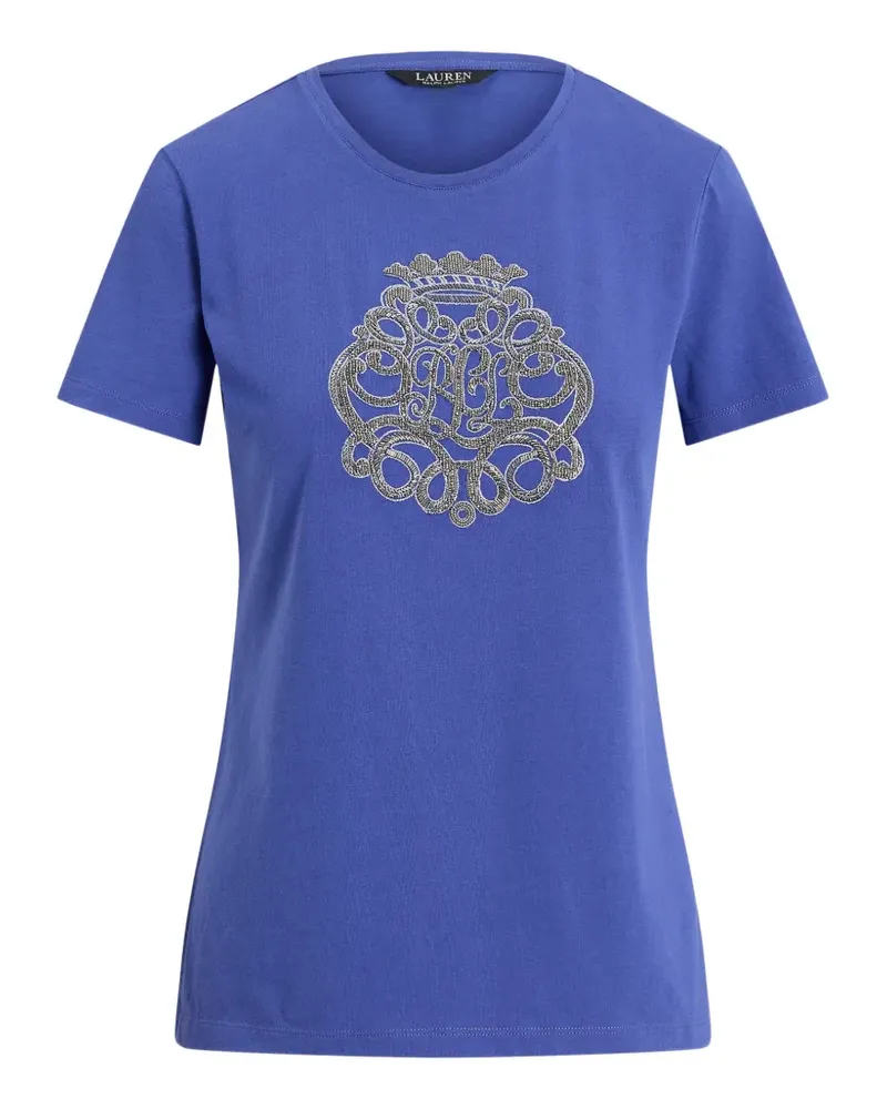 Ralph Lauren T-Shirt mit Logo-Stickerei - Violett Violett