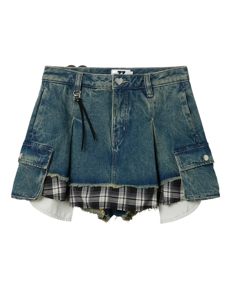 Izzue Cargo-Shorts mit Falten - Blau Blau