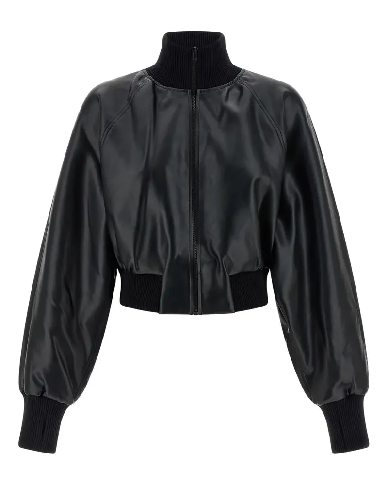 Norma Kamali high-neck bomber jacket - Schwarz Schwarz