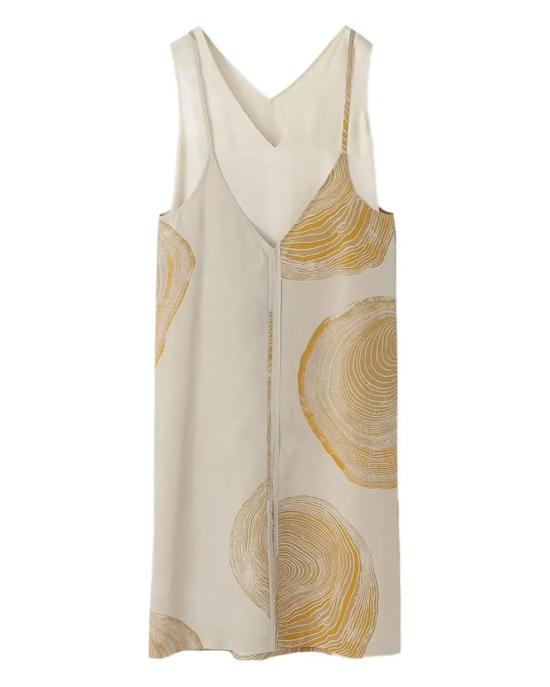 Muller of Yoshiokubo Woody Minikleid mit V-Ausschnitt - Nude Nude
