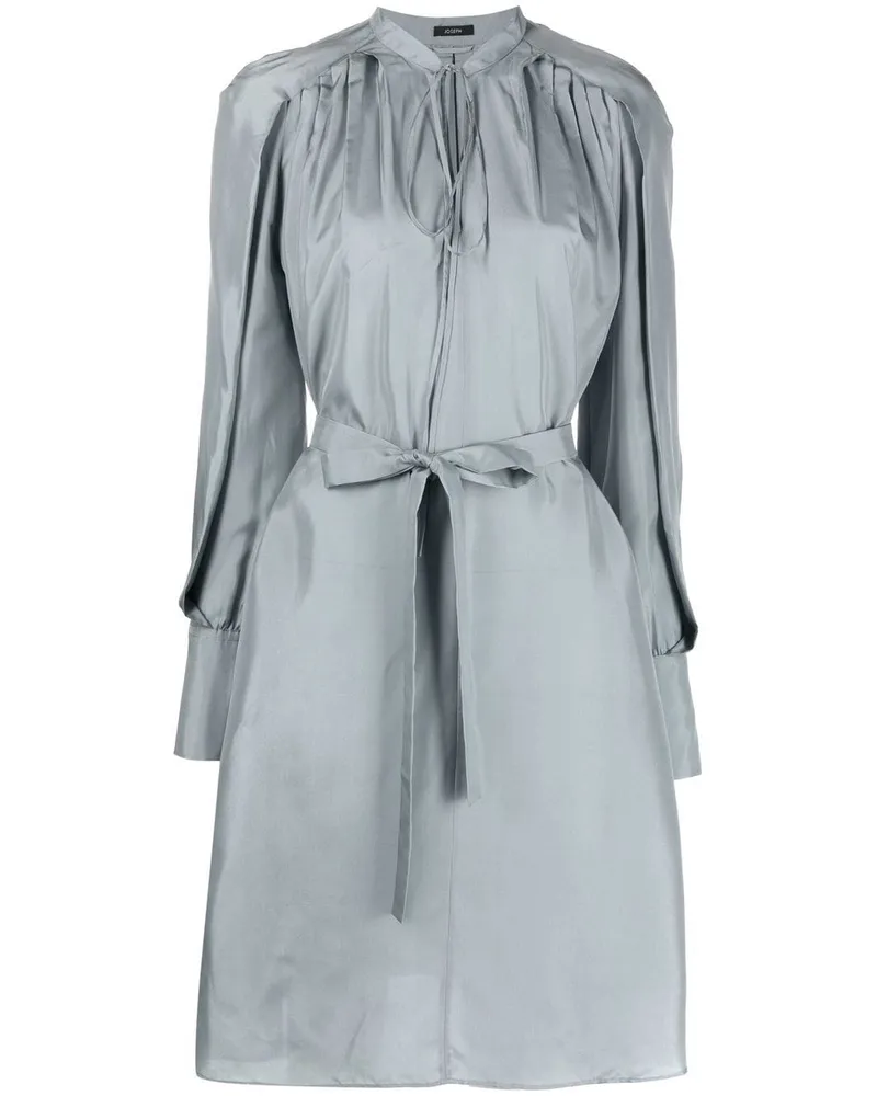 Joseph Seidenkleid mit langen Ärmeln - Grau Grau