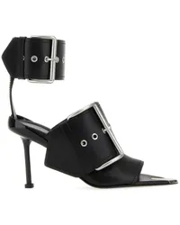 Alexander McQueen Slash Sandalen 90mm Schwarz