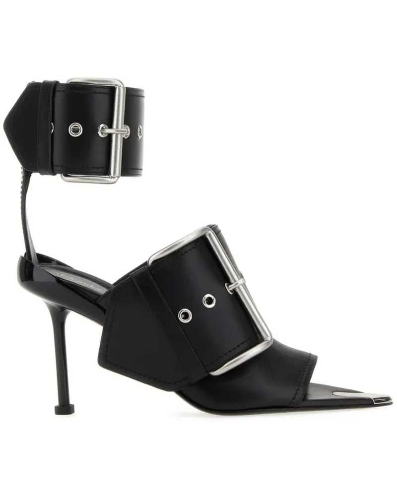 Alexander McQueen Slash Sandalen 90mm Schwarz