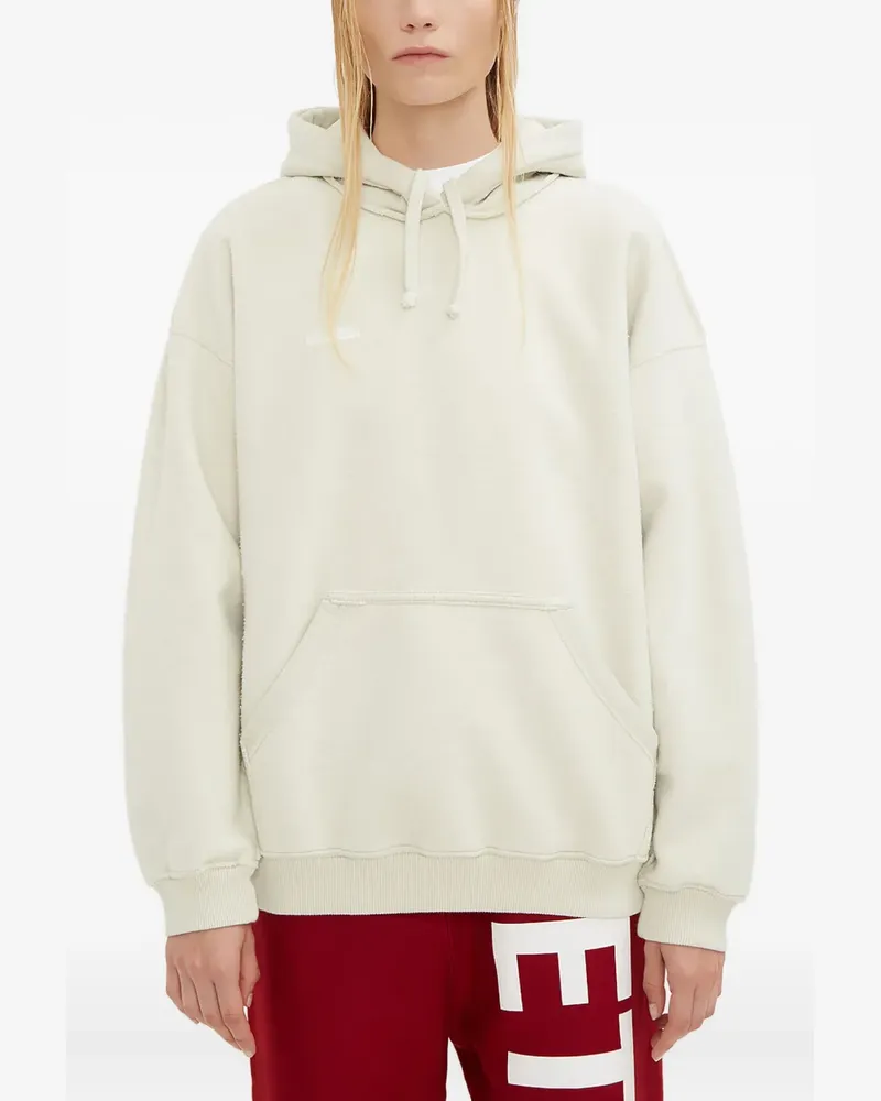 VETEMENTS Kapuzenpullover mit Patch - Weiß Weiß