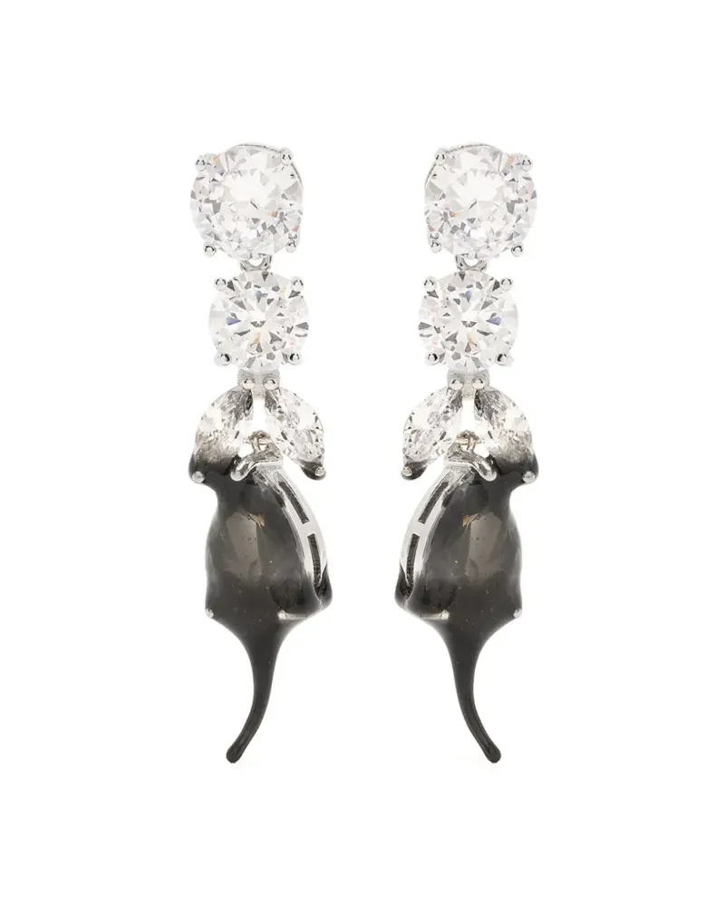 OTTOLINGER Ohrstecker mit Strass - Schwarz Schwarz