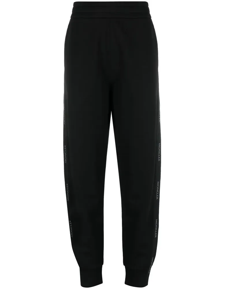 Moncler Jogginghose mit Logo-Streifen - Schwarz Schwarz