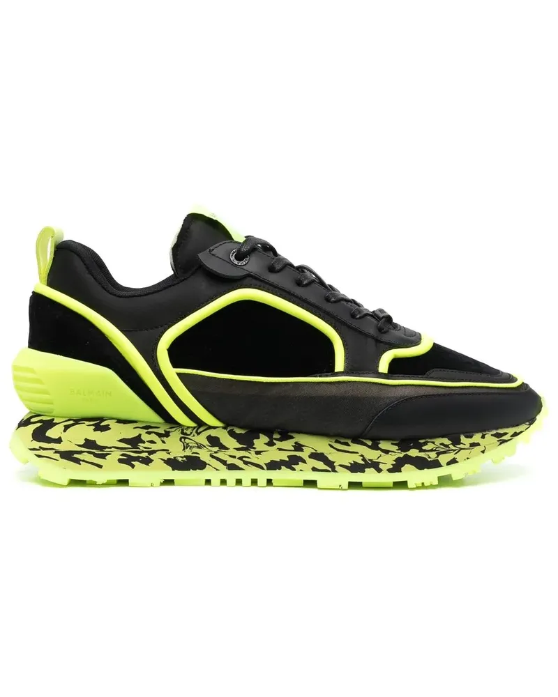 Balmain Sneakers mit Kontrastsohle - Schwarz Schwarz