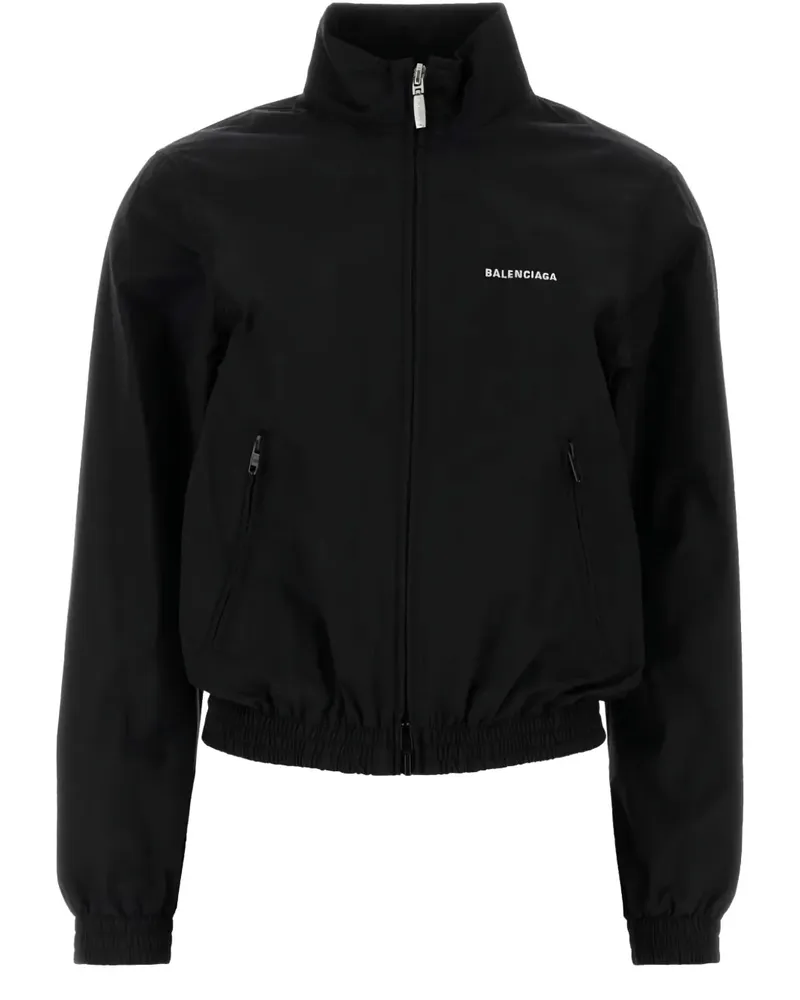 Balenciaga Sportjacke mit Logo - Schwarz Schwarz