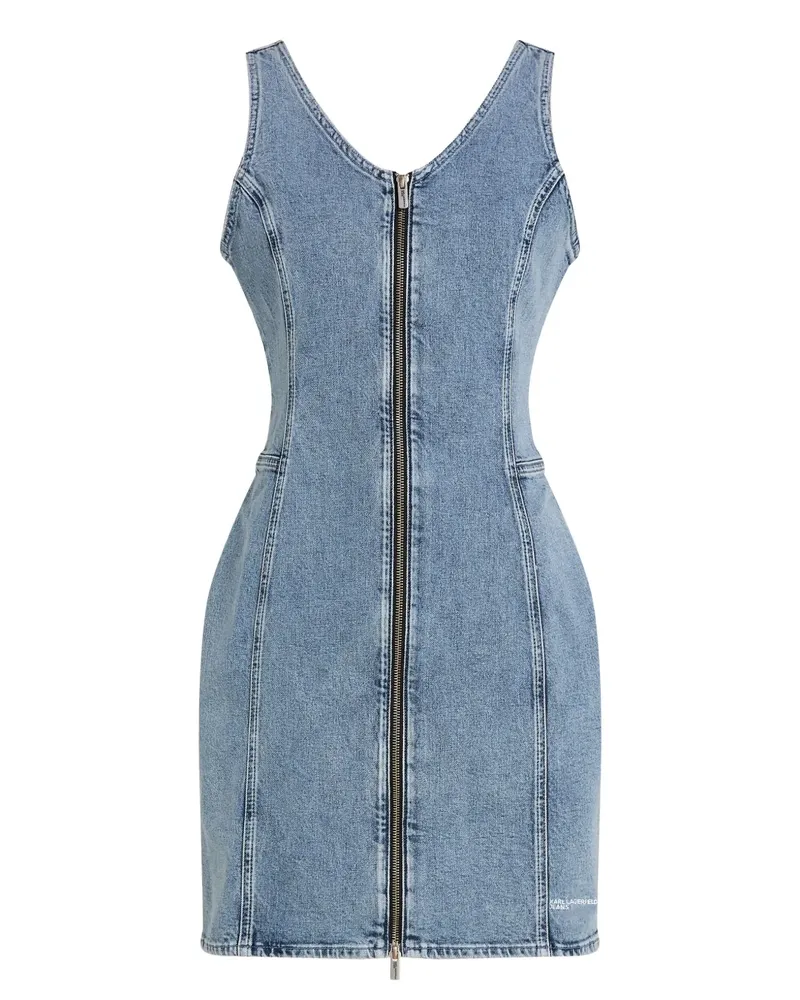Karl Lagerfeld Minikleid aus Leinen - Blau Blau