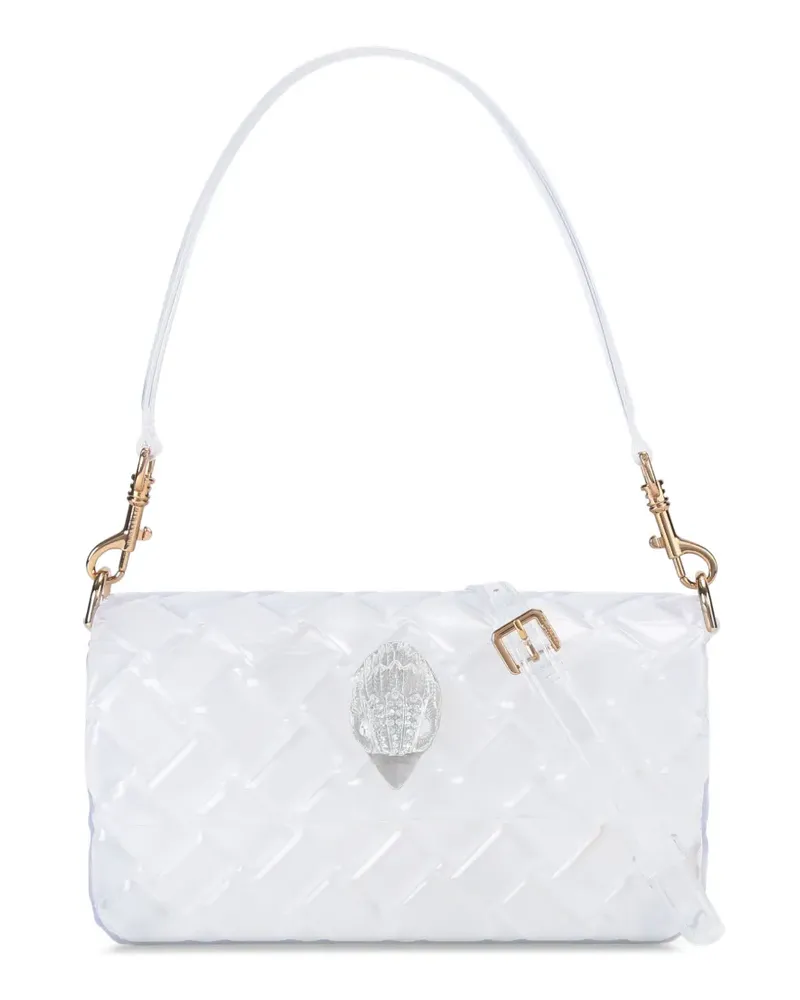 Kurt Geiger Kensington Jelly Schultertasche mit Steppung - Weiß Weiß